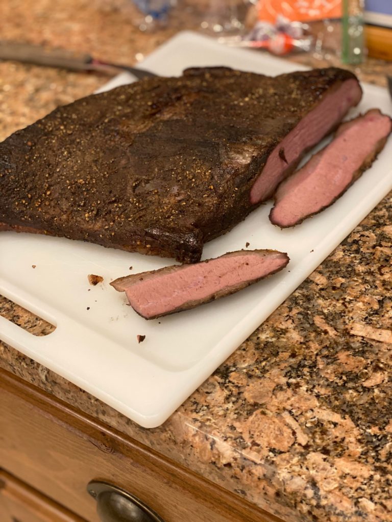 Sous Vide and Smoked Beef Brisket Flat