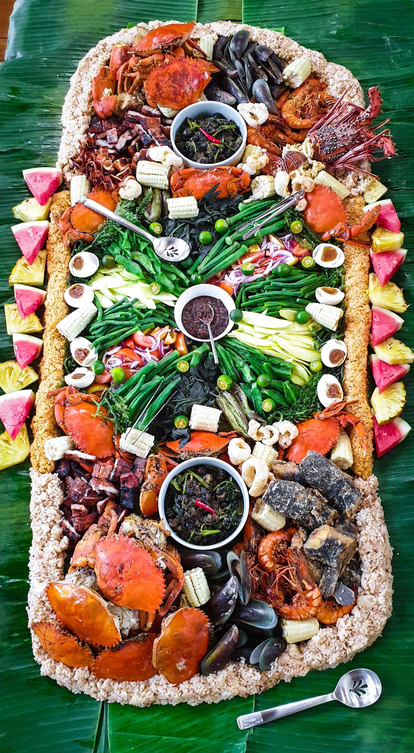 Filipino Boodle Fight Feast For My Dad S Birthday Dining And Cooking