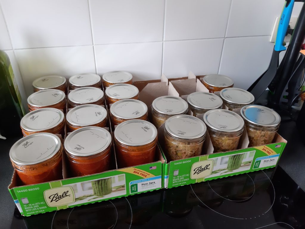 My first attempt at canning