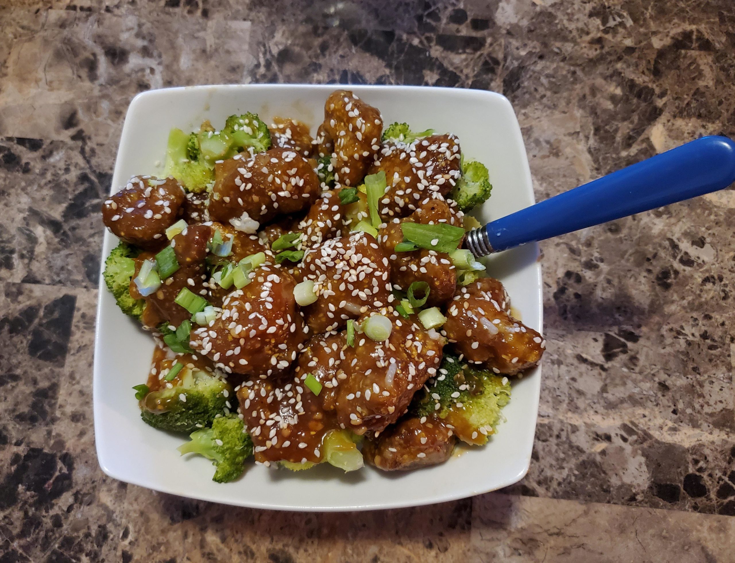 Crispy Orange Seitan Dining and Cooking