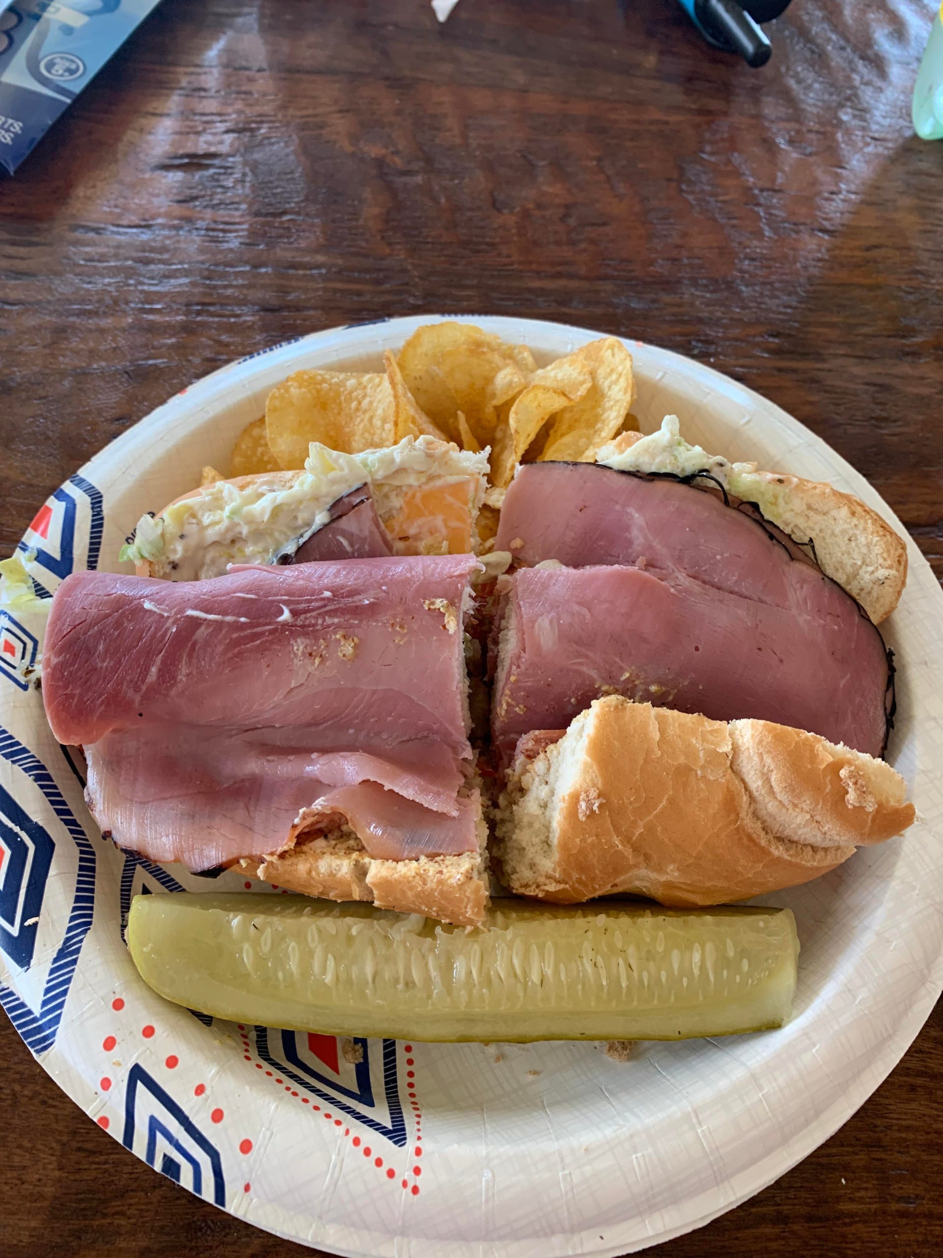 Boars head oven gold turkey, maple ham, pepperoni, pepper salami, Colby