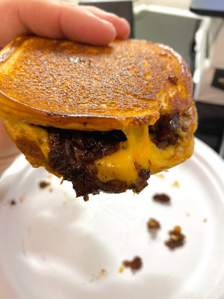 Made a Bacon Burnt End Jam Melt/Grilled Cheese with some leftovers