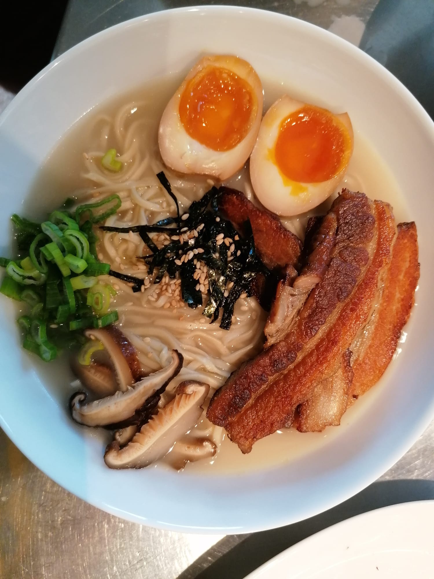Shio gyokai style tonkotsu ramen made from scratch Dining and Cooking
