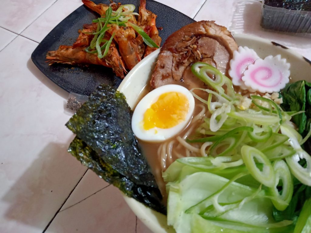 My 1st try of tonkotsu ramen.. 'any tips on how to make beautiful ramen setup'