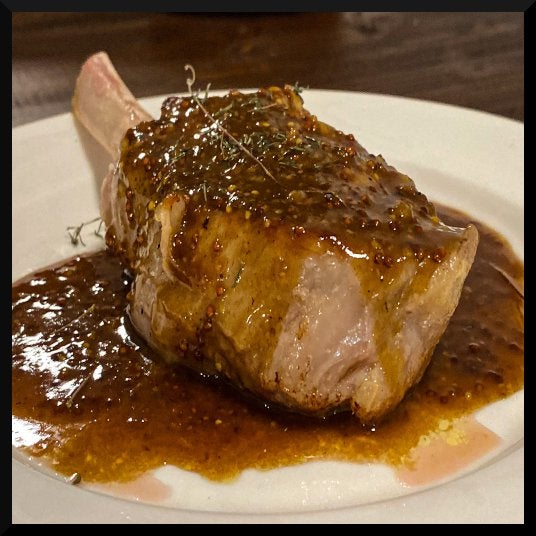 Sous Vide Veal Chop With Mustard Sauce Dining and Cooking