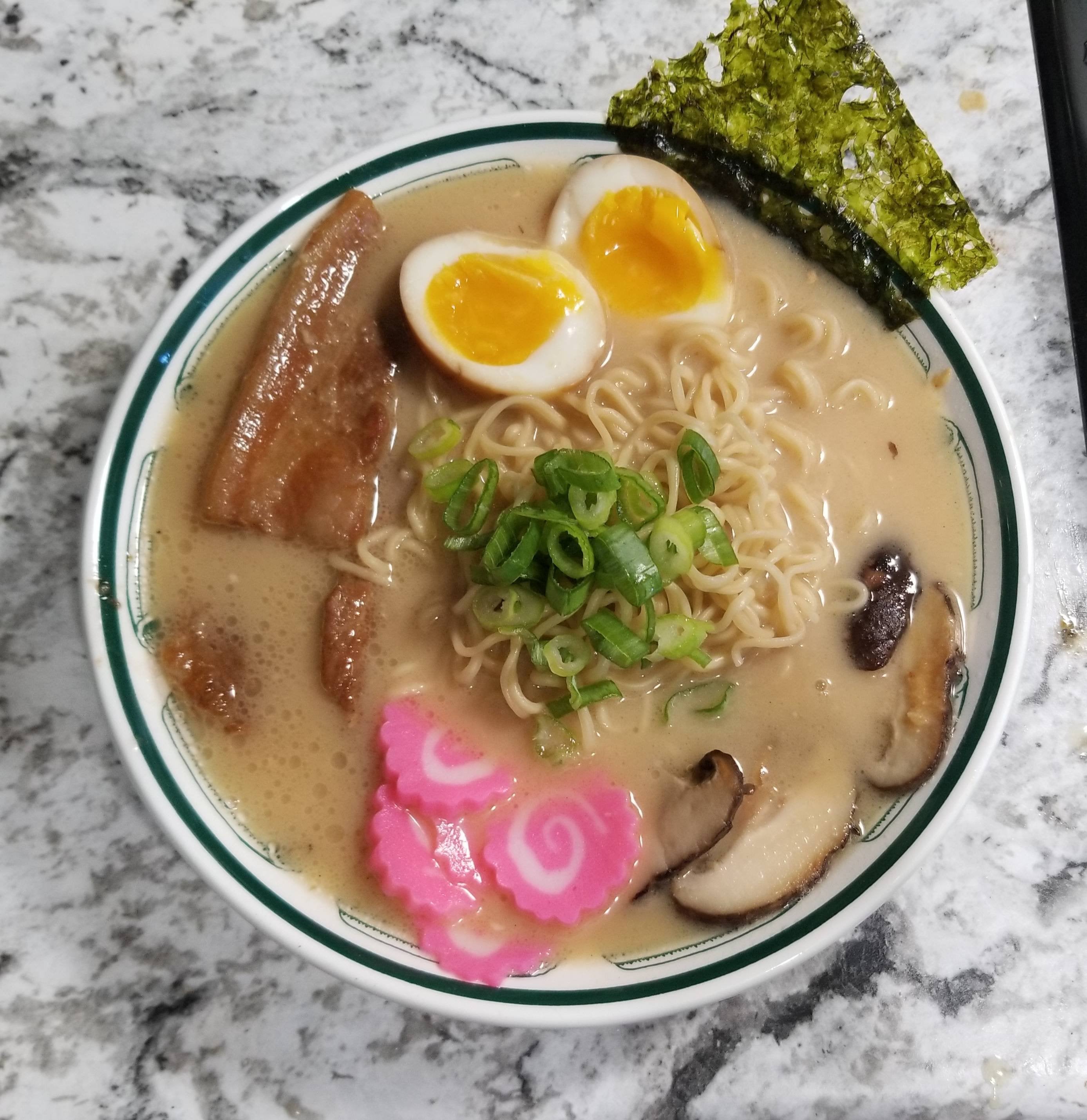 First ever! Gyukotsu Miso Ramen, Sliced Chasu, Shitake and Naruto Dining and Cooking