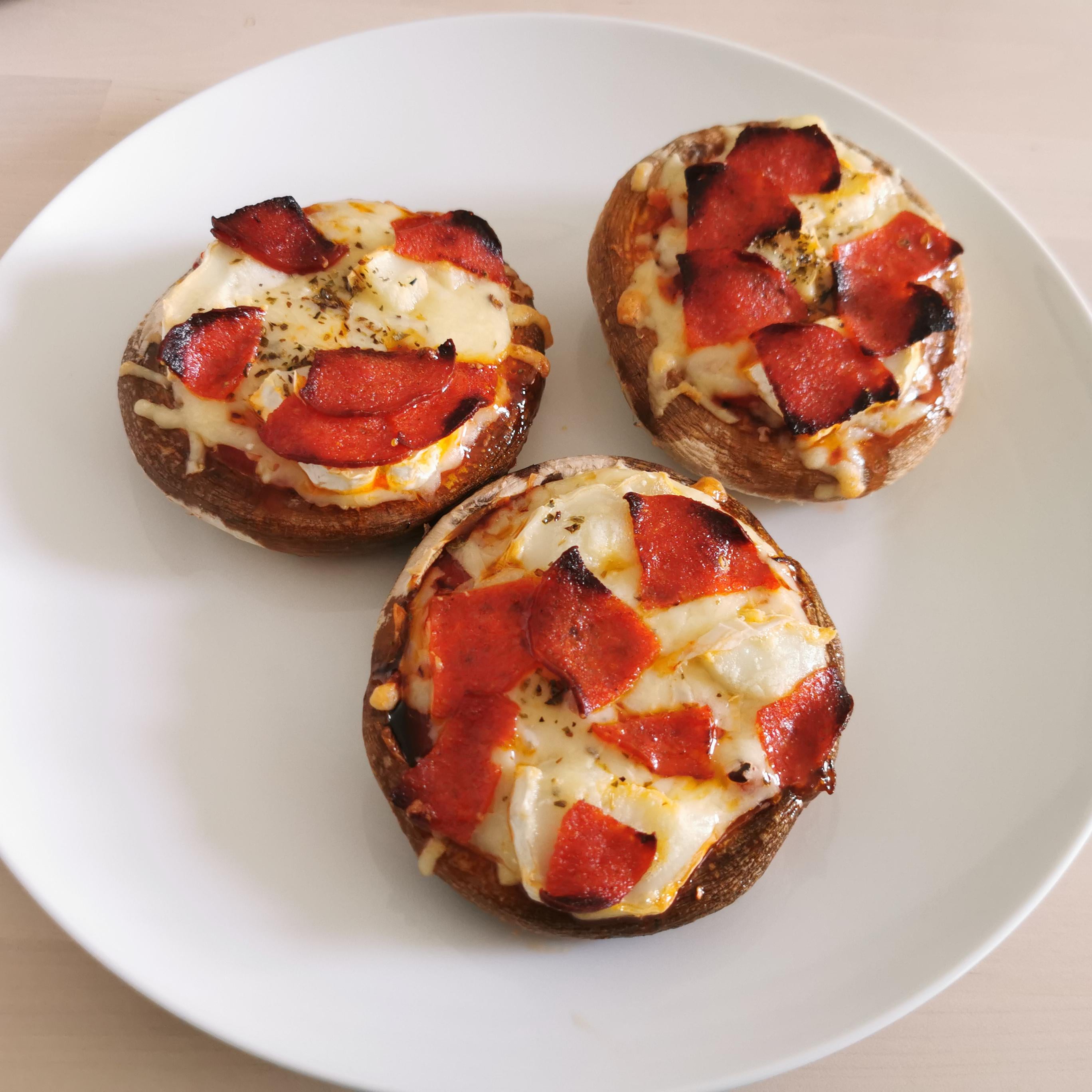 Portobello pizzas. Really easy and much lower calorie than other keto