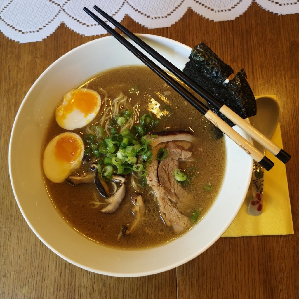 Tonkotsu ramen with chashu pork