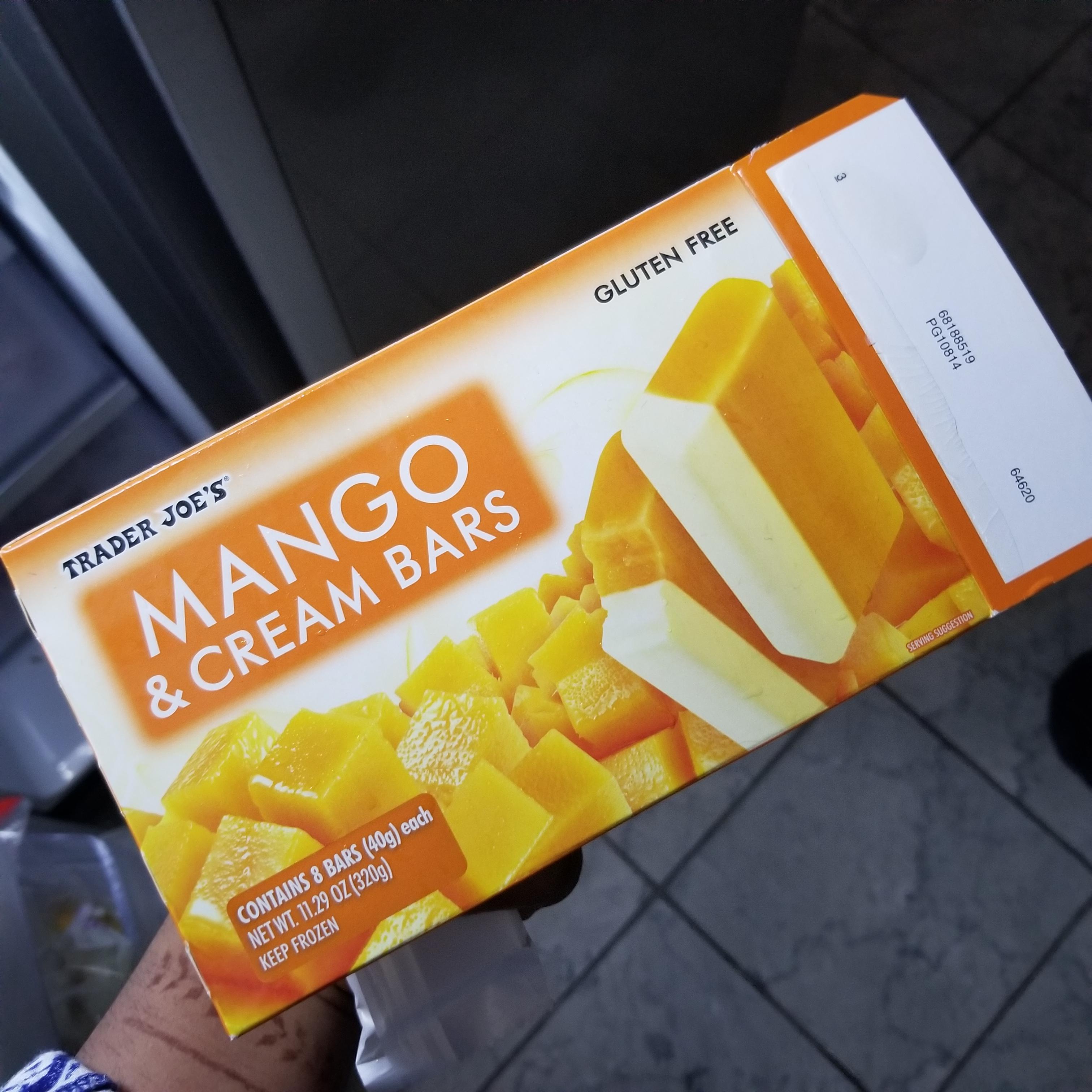 Mango Cream Bars From Trader Joe S 53 Cal Per Bar 160 For One Serving 430 For The Whole Box Dining And Cooking Mango Cream Bars From Trader Joe S 53 Cal Per Bar 160 For One Serving 430 For The Whole Box Dining And Cooking