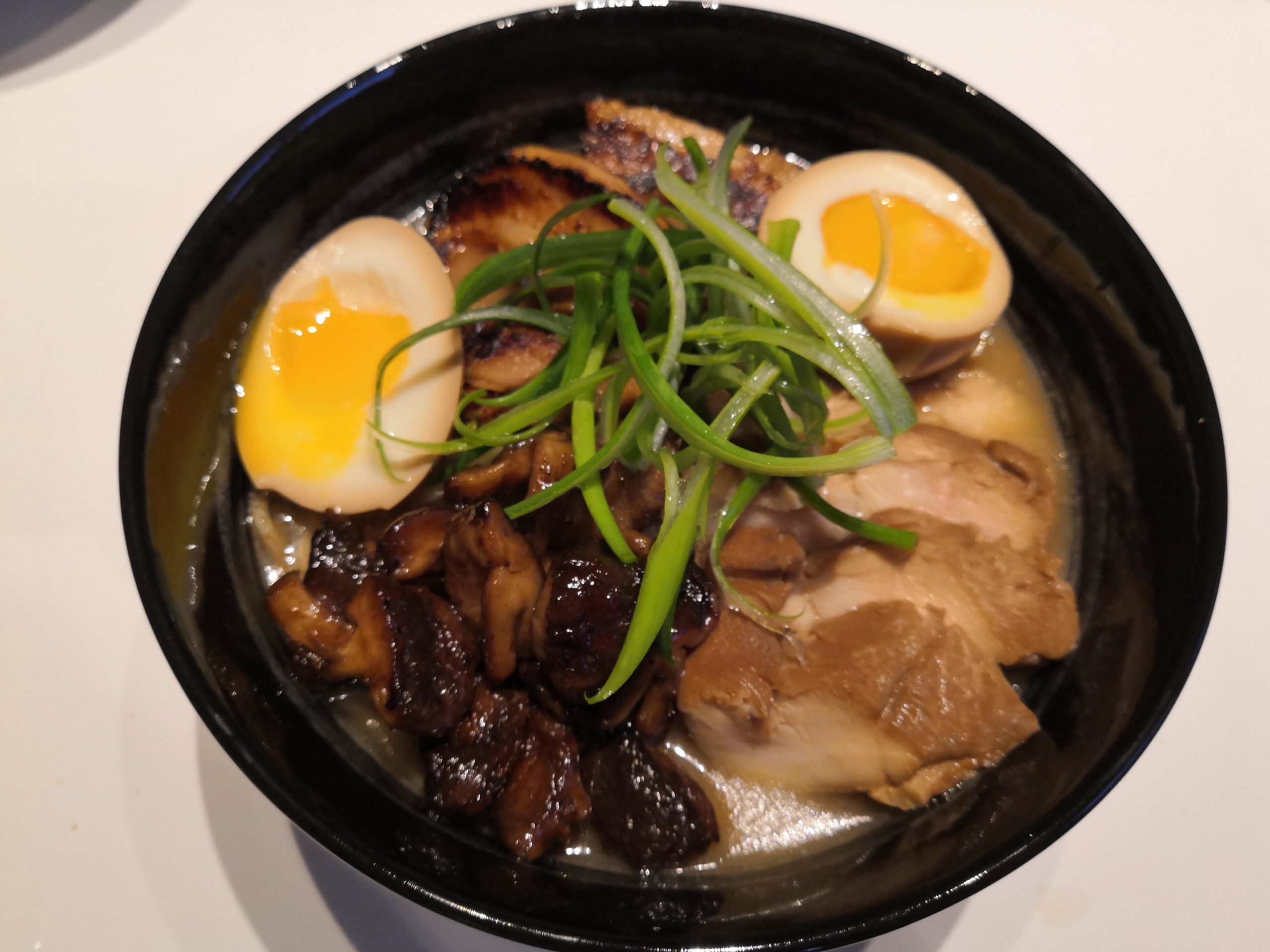 Quick rabbit ramen with some leftover broth and toppings Dining and