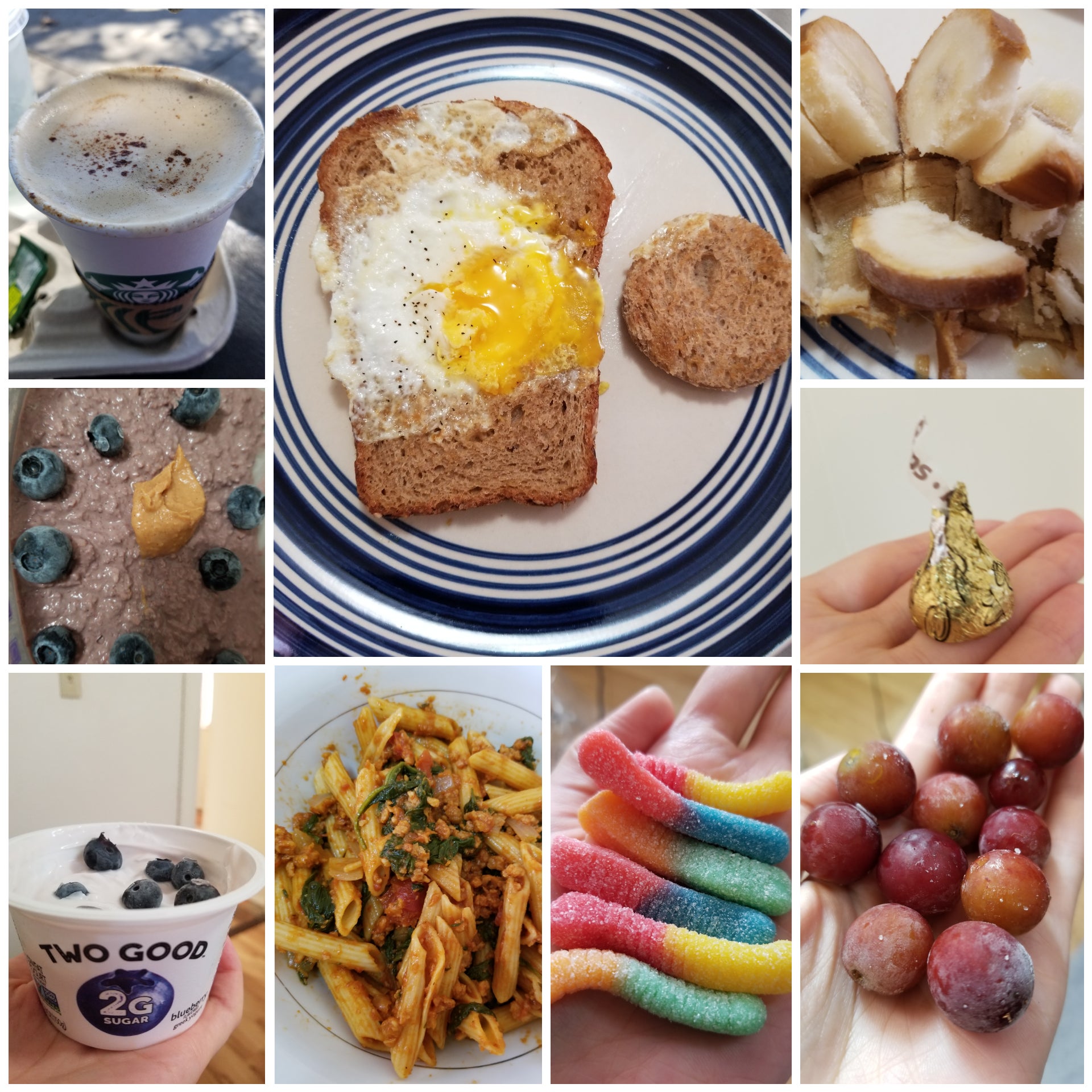 My 1,170 kcal day ft. Childhood egg in a hole & meal prepped protein