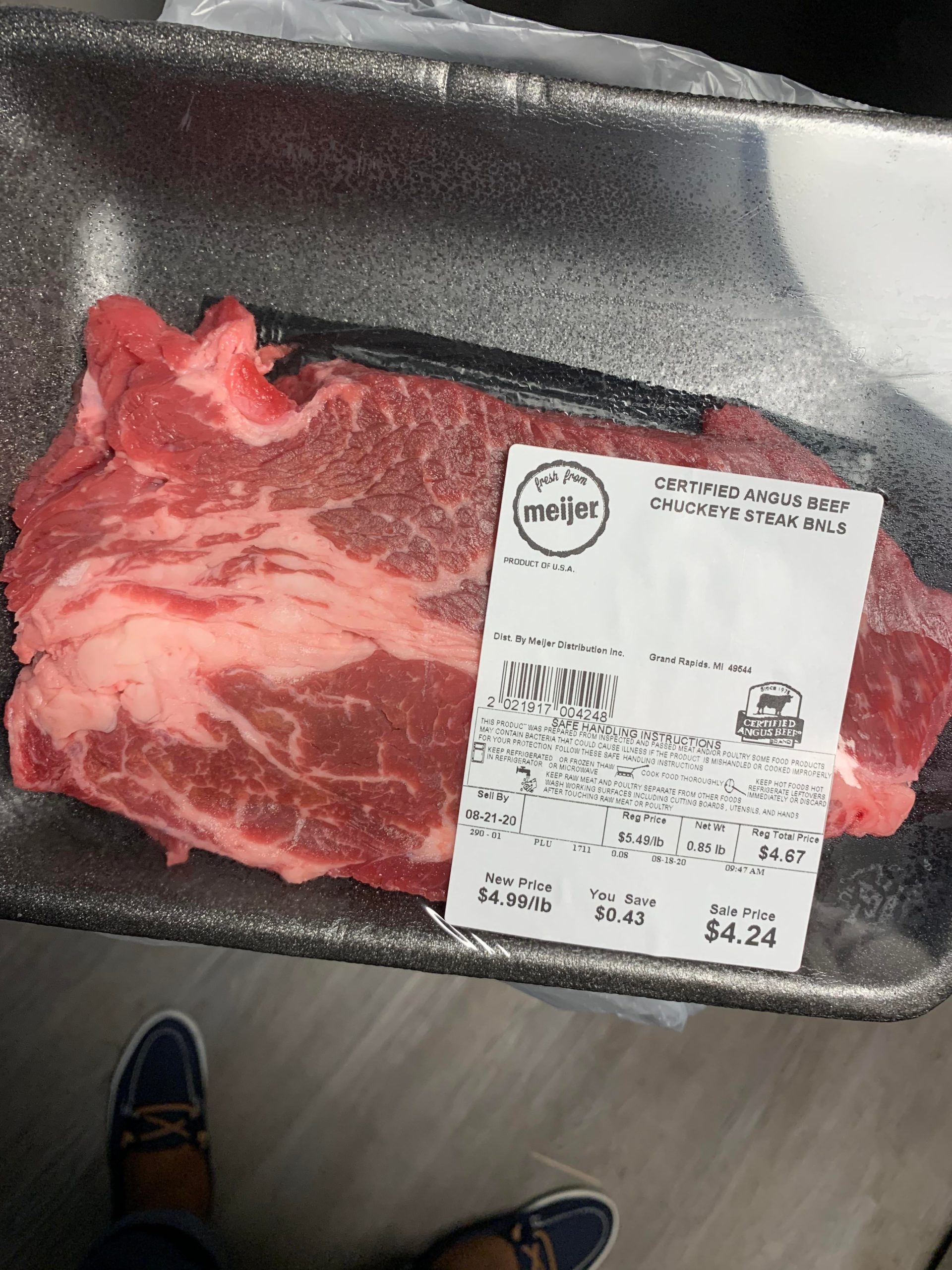 I’ve read about the underrated chuck eye steak & remembered having seen