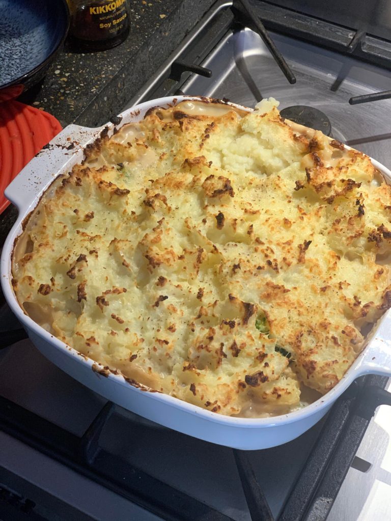 homemade veggie cottage pie