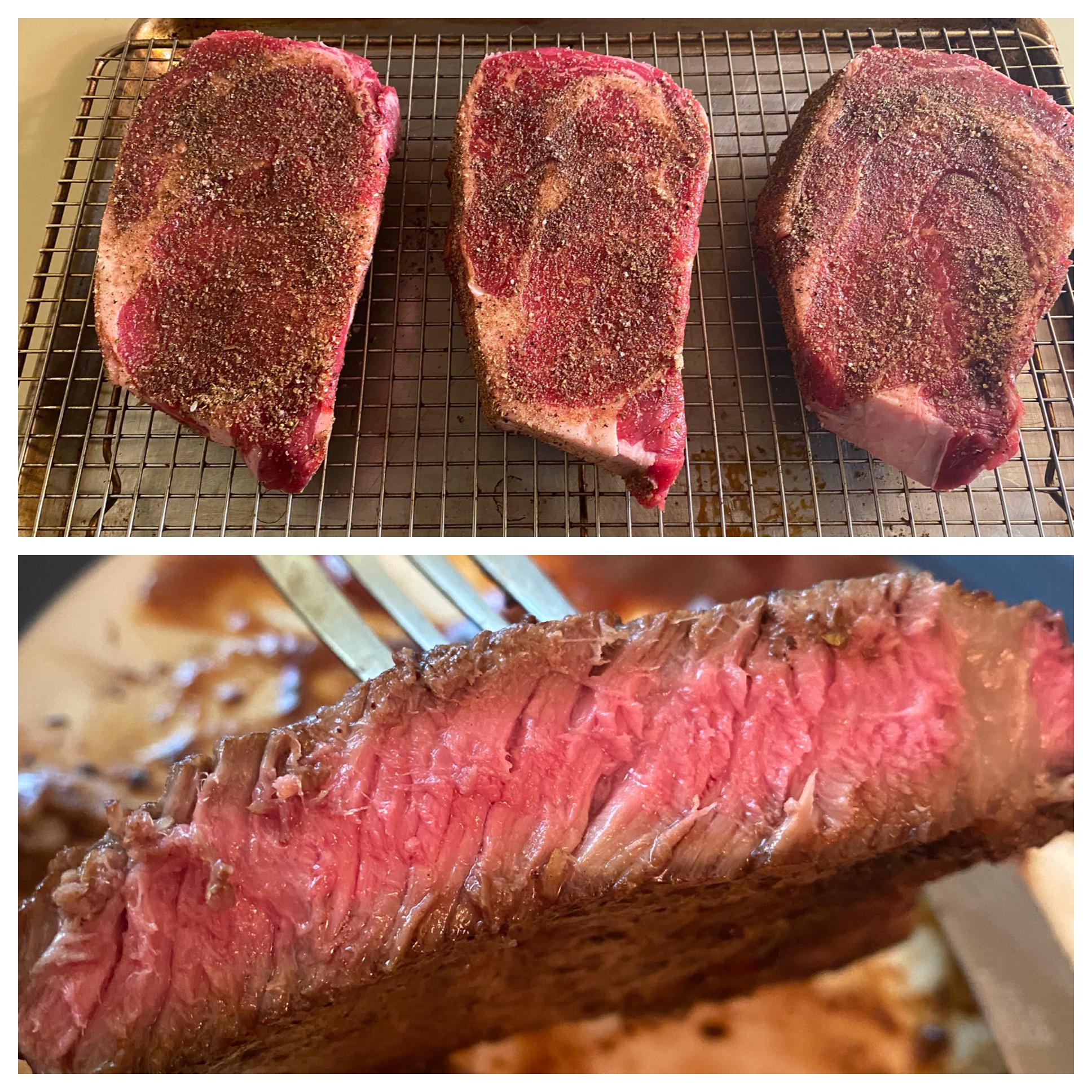 Haven’t made steak in a long time. Kosher salt with an espresso spice