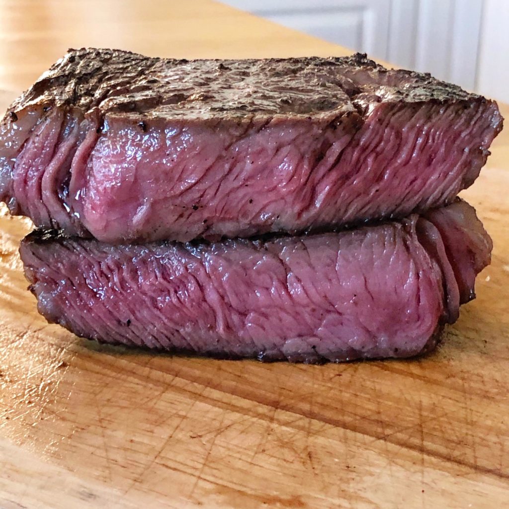 The sous vide remains undefeated. 128 for 2 hours, baseball cut sirloin steaks