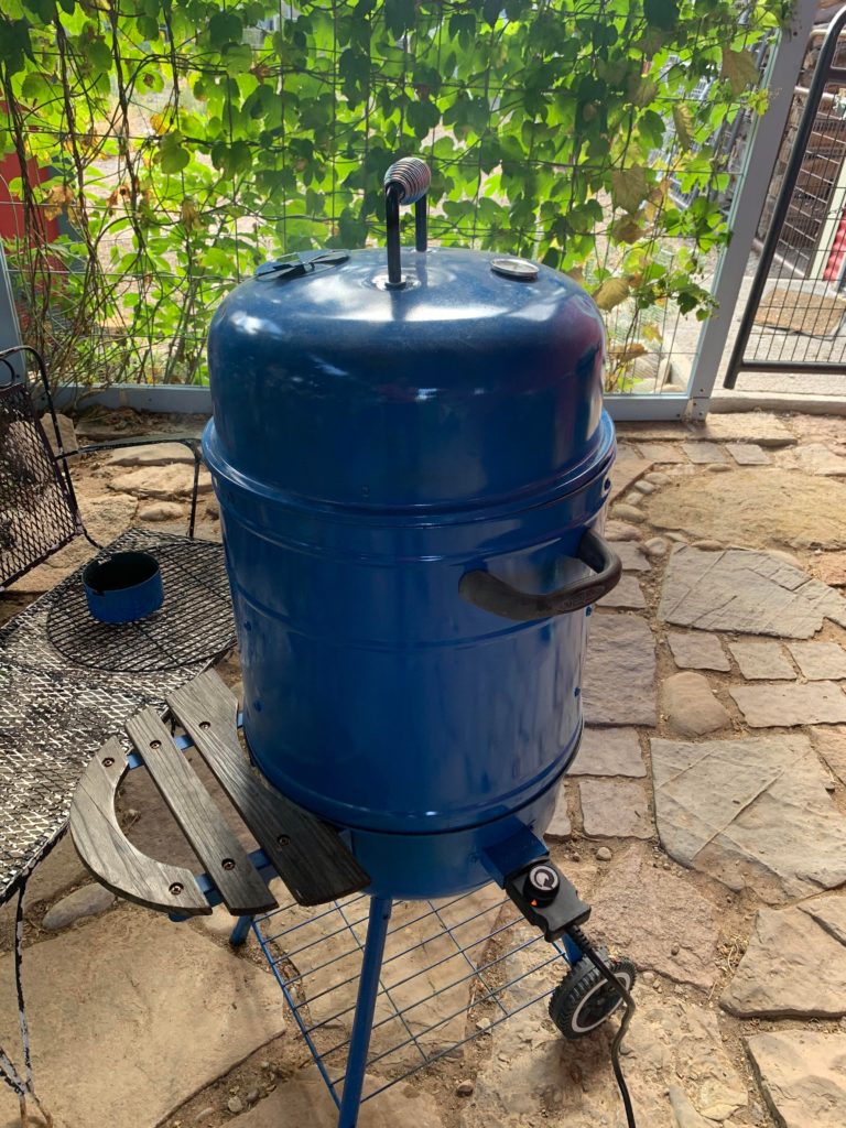 My friend restored a masterbuilt vertical smoker and I’m bringing it on its maiden voyage