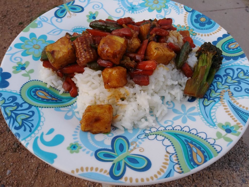 Crispy tofu stirfry