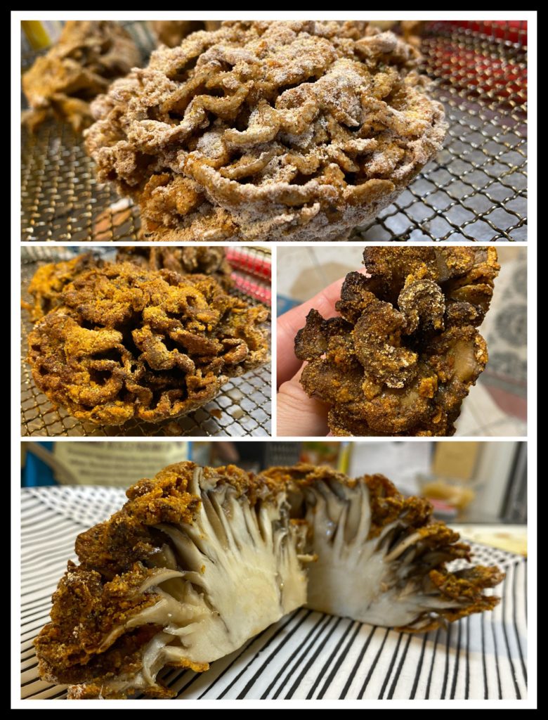 Made air fried maitake mushrooms today and they tasted better than any fried chicken i’d ever had back in my meat eating days.