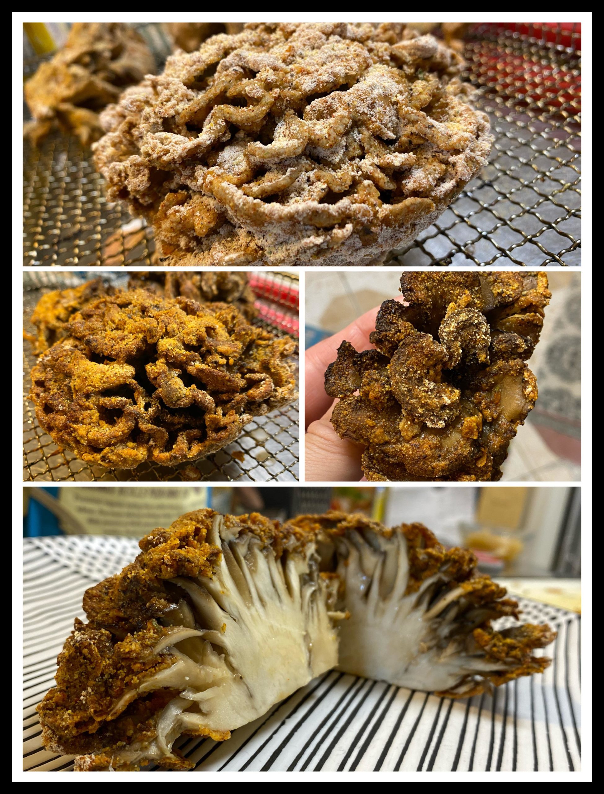 Made air fried maitake mushrooms today and they tasted better than any