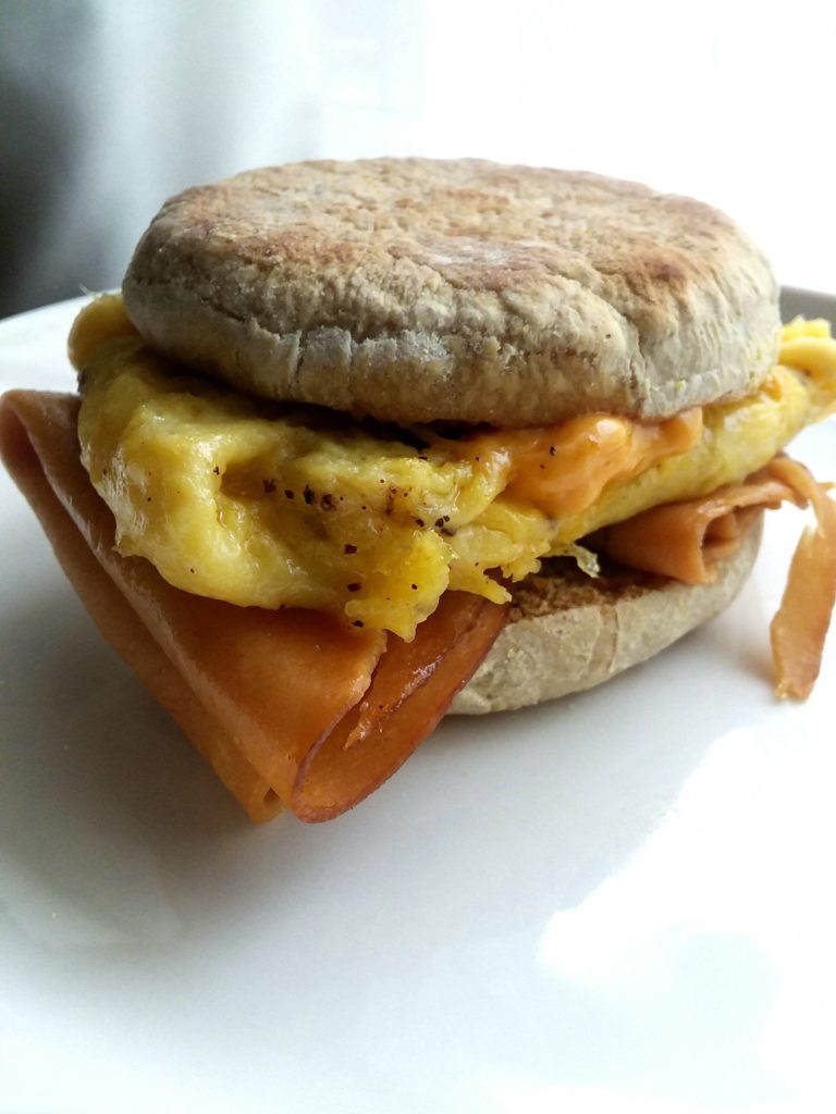 My plant-based breakfast sandwich!