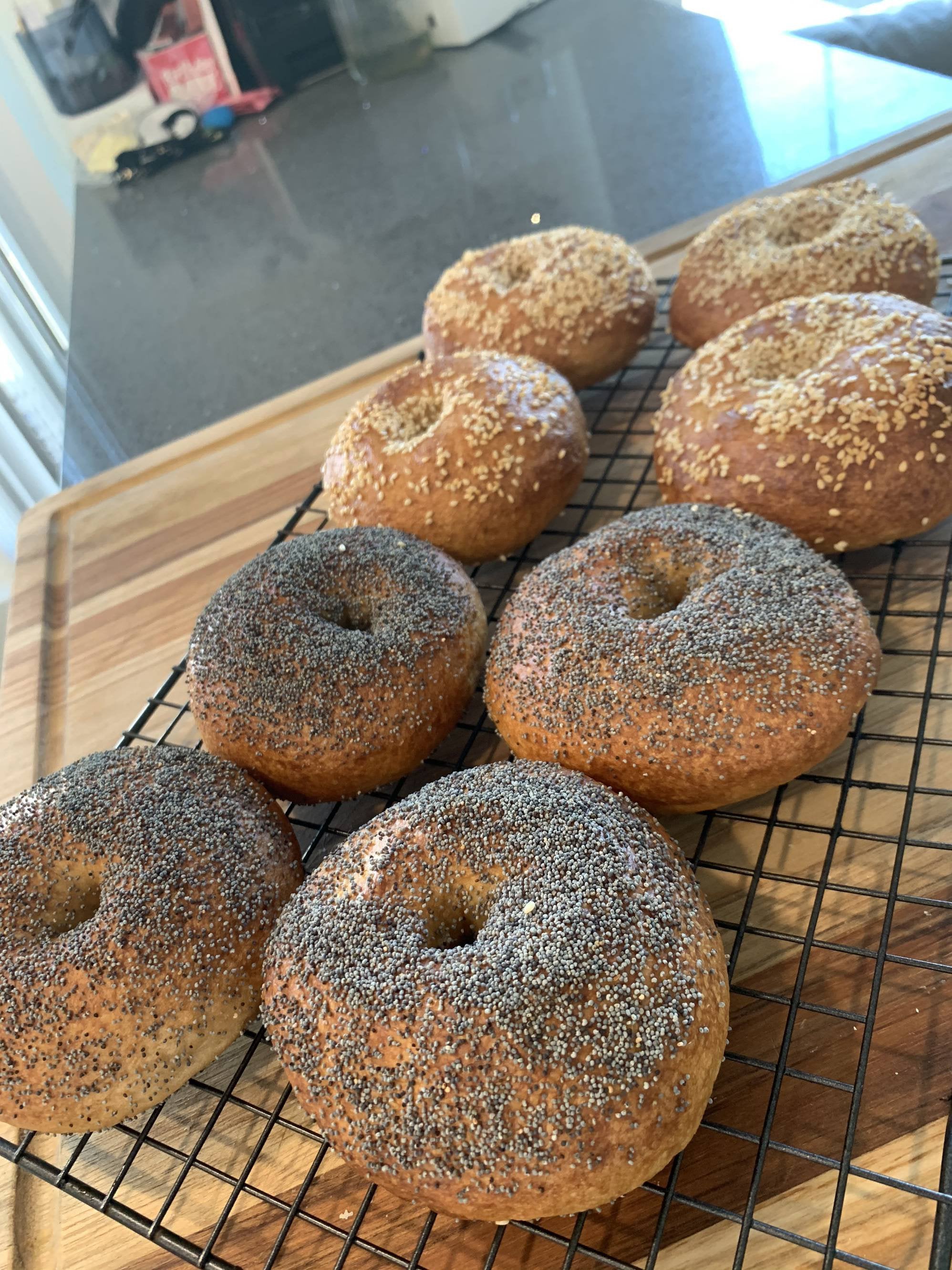 First bagel attempt! I started trying baking about a month ago and was