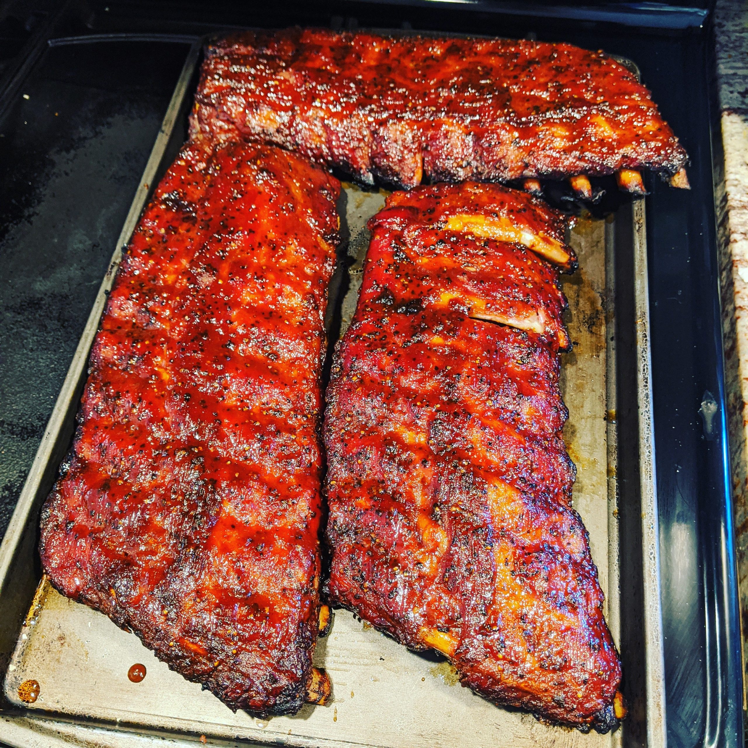 Smoked baby back ribs dining and cooking