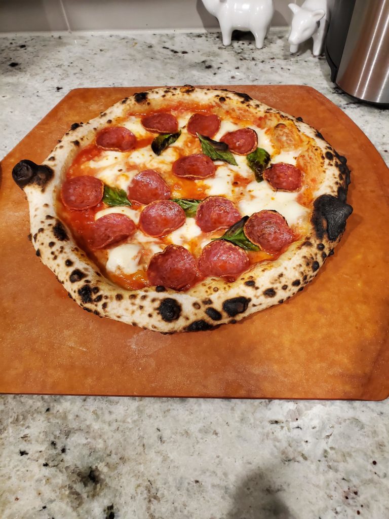 First go at Neopolitan Pizza.