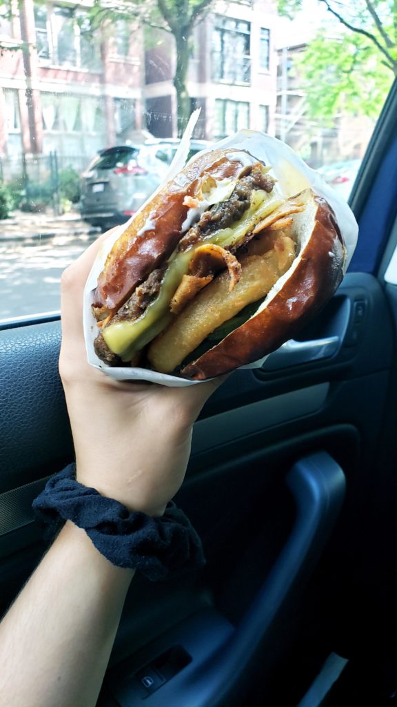 Native Foods Cafe's BBQ brisket burger