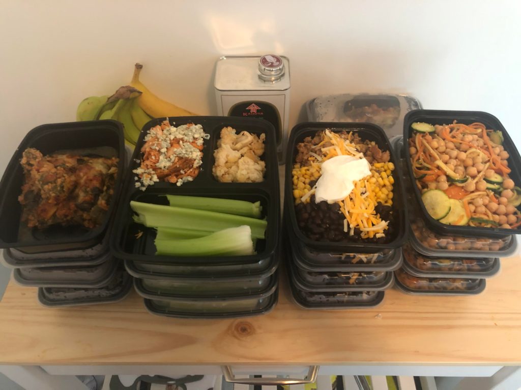 Couple meal prep for the first week of August