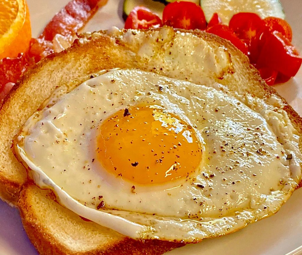 A simple egg on toast