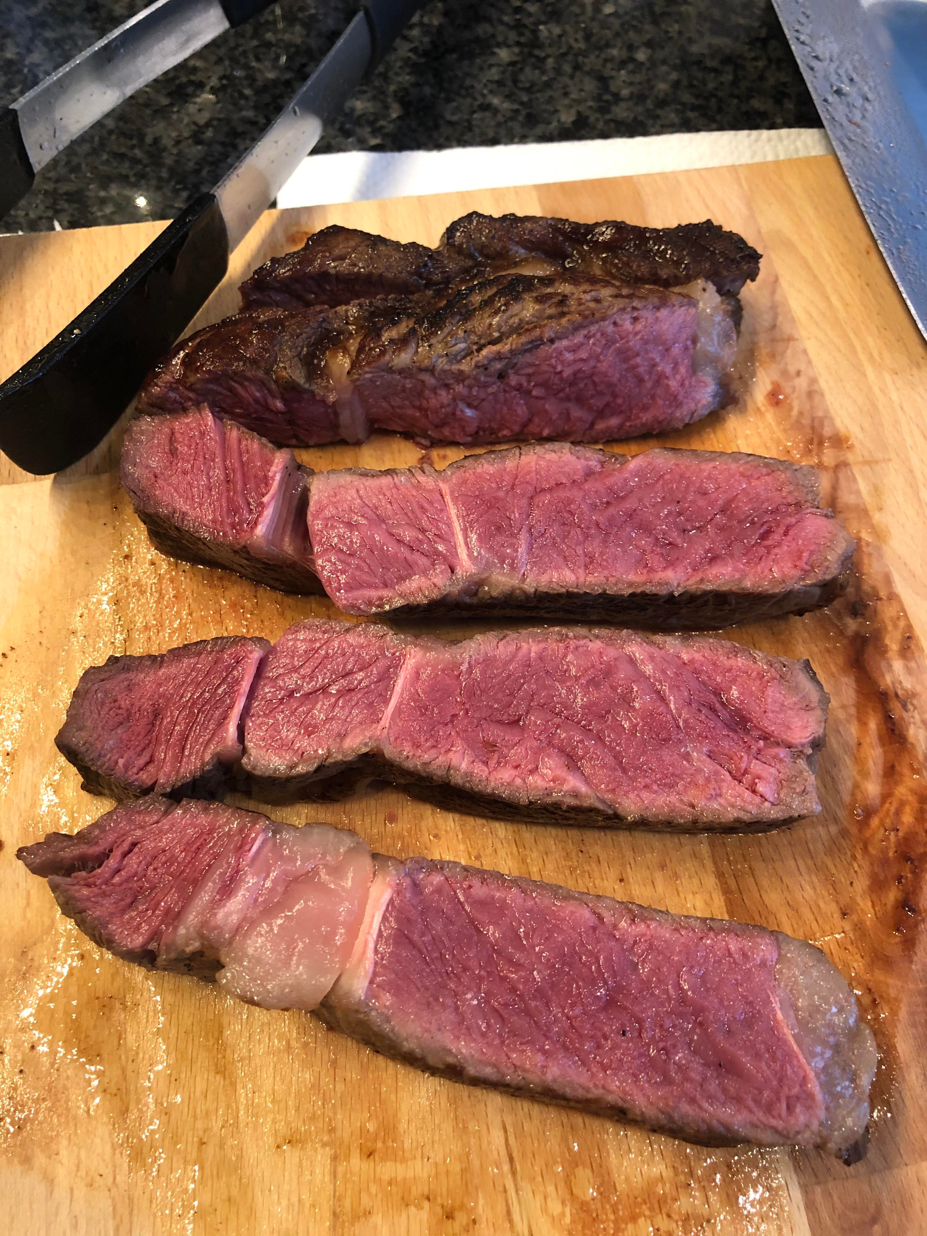 Prepared my first dry aged ribeye the other day, might be the best steak I’ve made so far