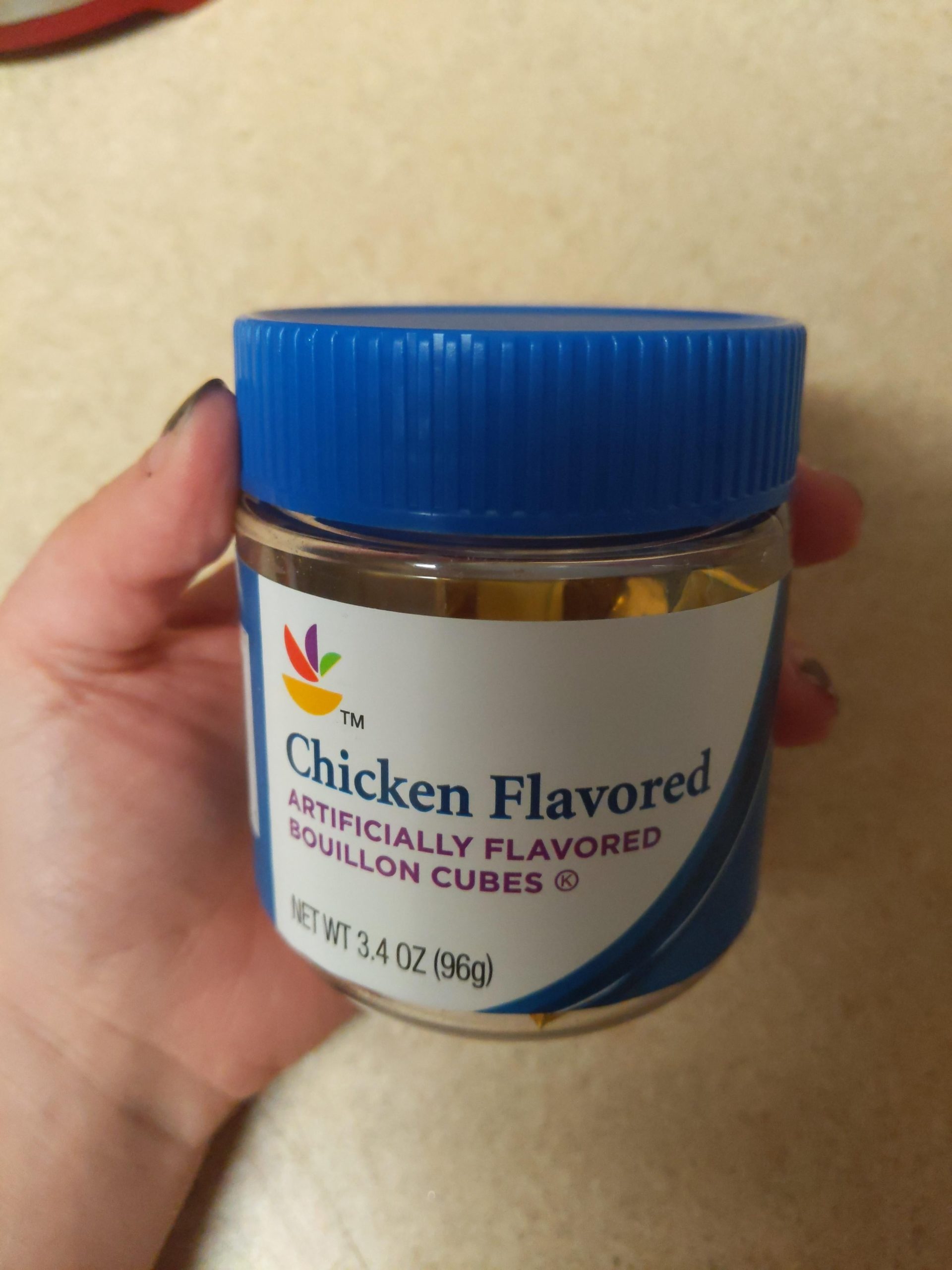 Giant brand chicken bouillon cubes are accidentally vegetarian