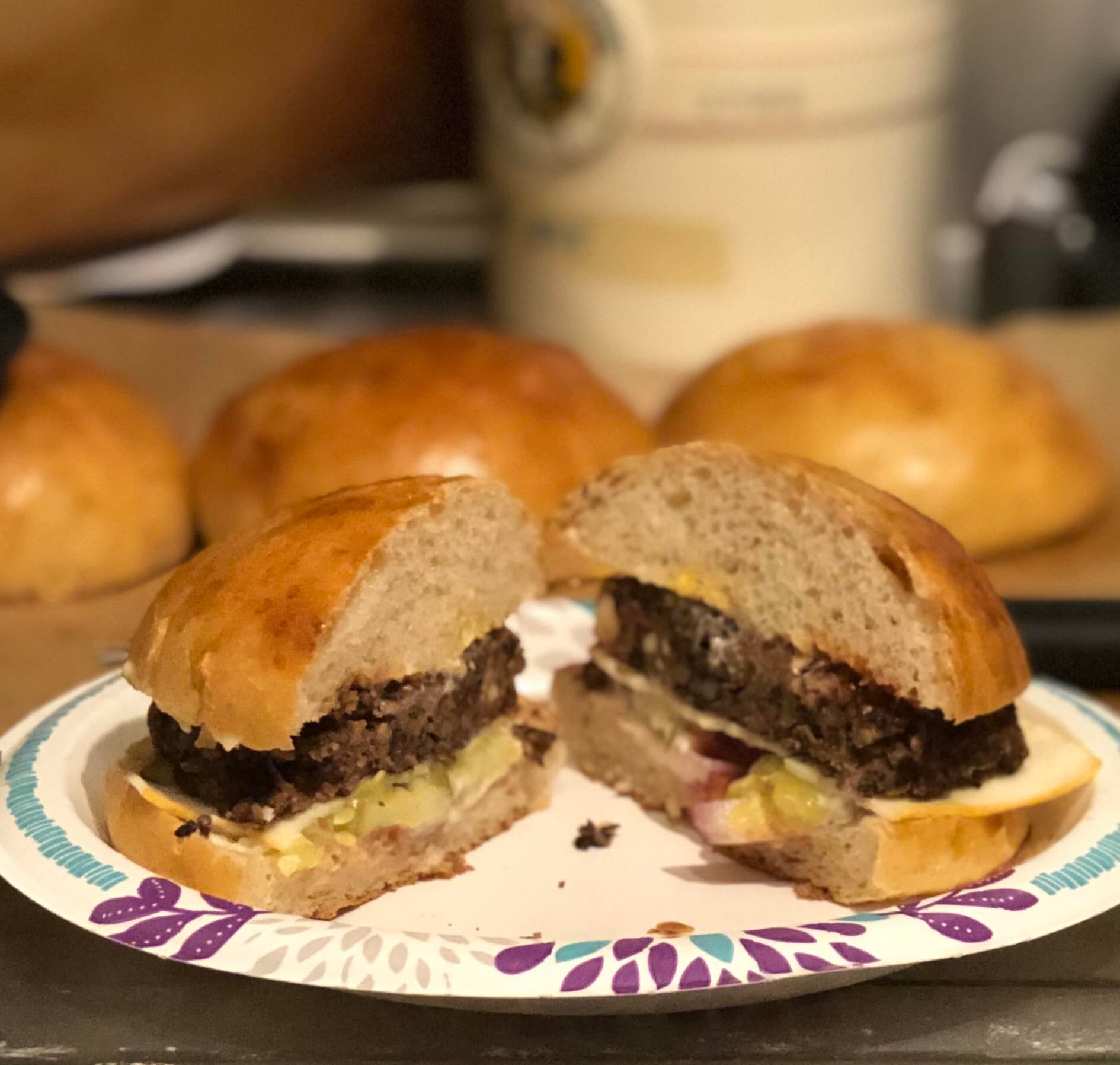 homemade-black-bean-burger-and-sourdough-bun-dining-and-cooking