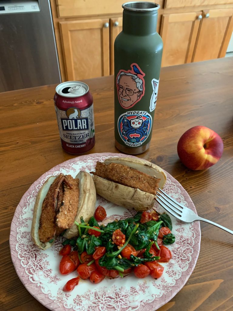 A very satisfying 450-calorie lunch.