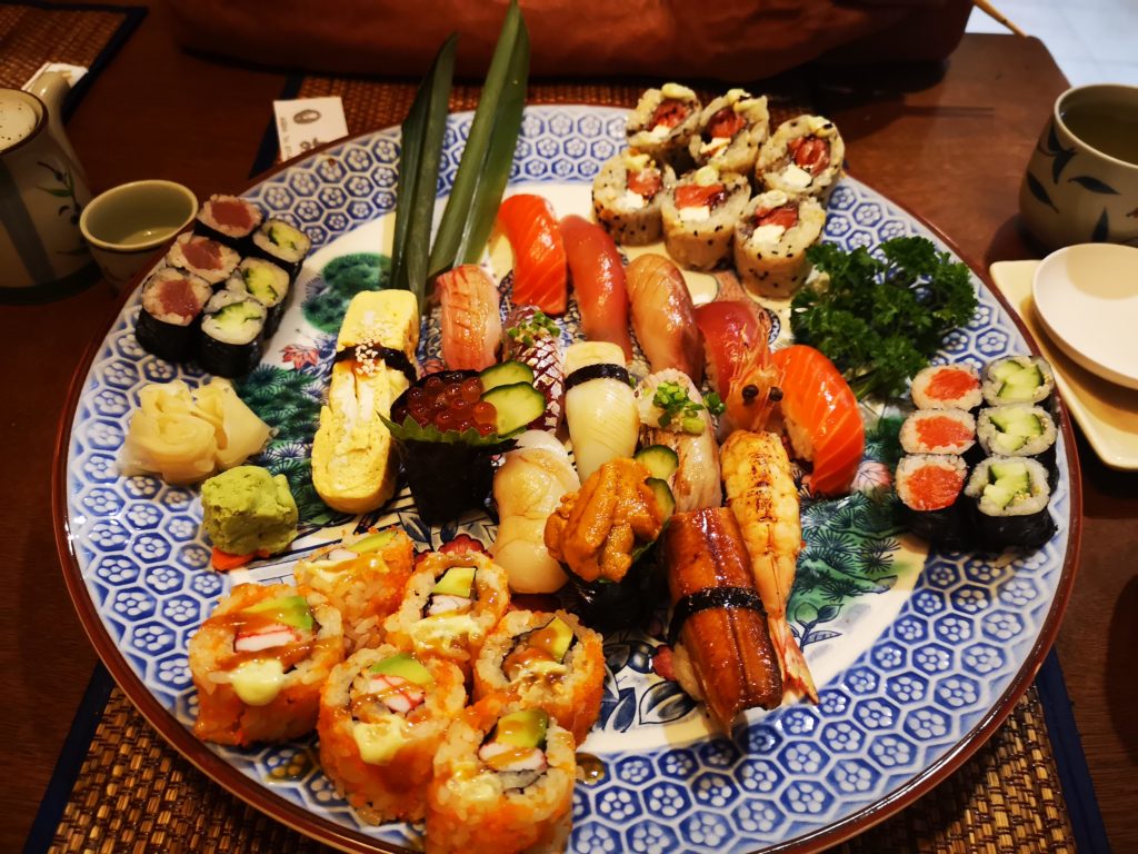 Sushi platter