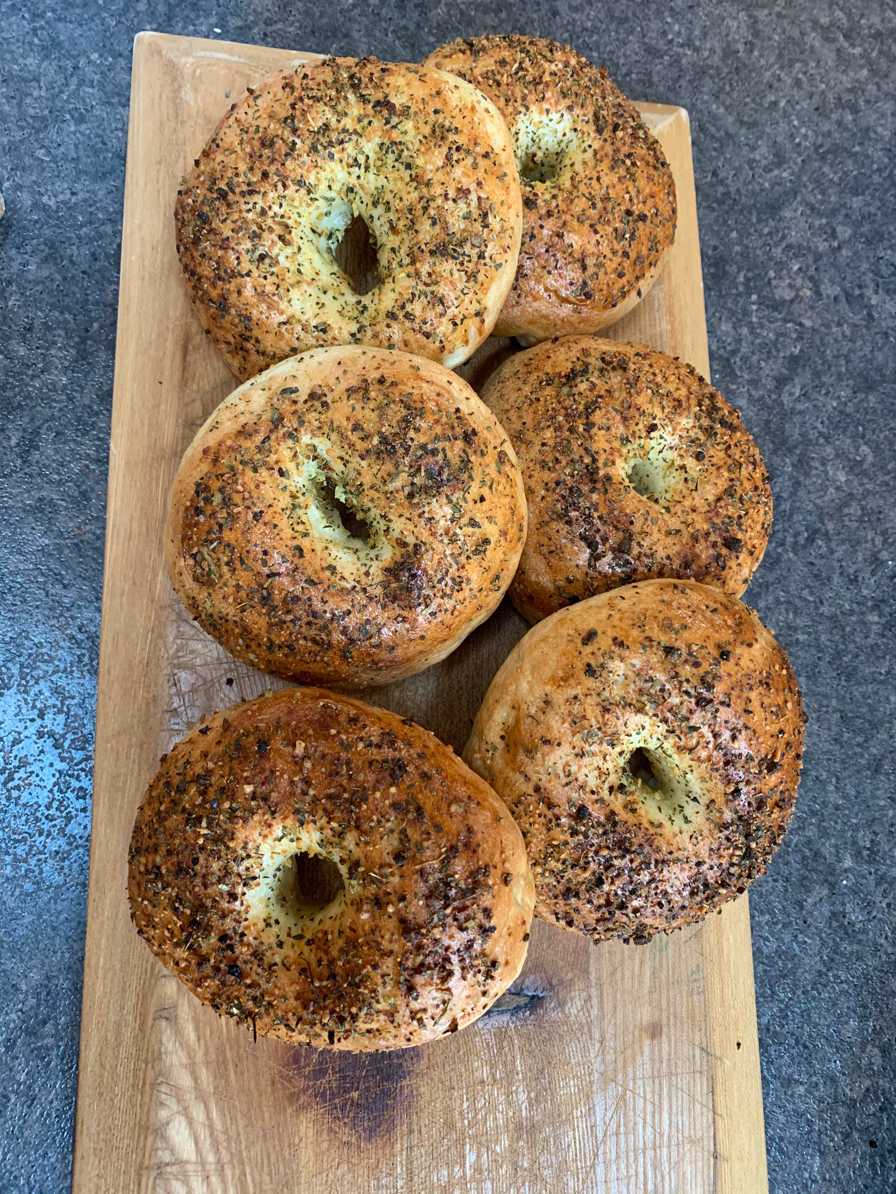 First career batch of bagels turned out absolutely delightful. Best