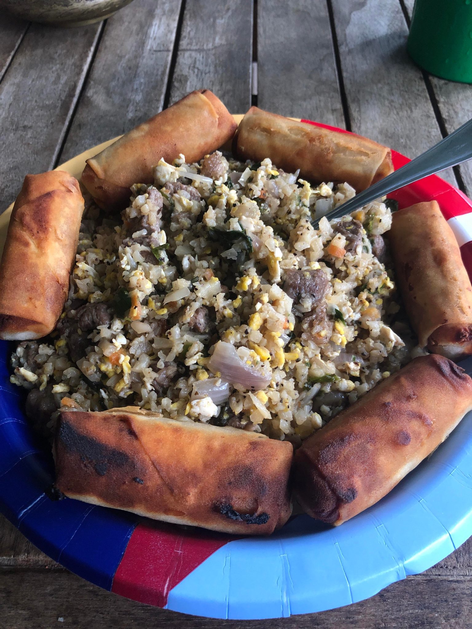Ribeye cauliflower fried rice with ribeye egg rolls I did last weekend ...