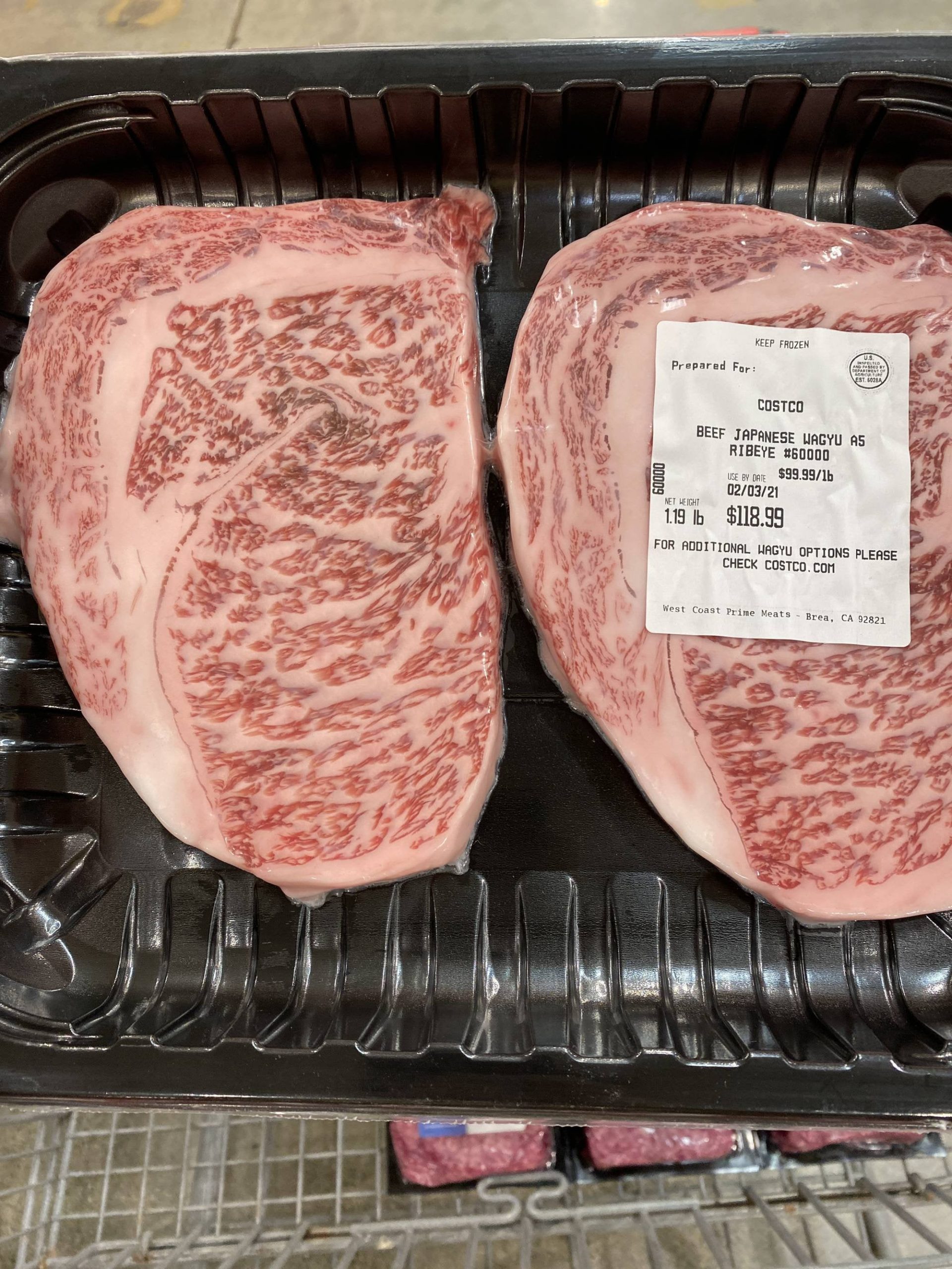 A5 Waygu available at my local Costco! Dining and Cooking