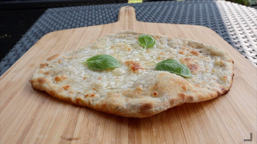Home-made Herb infused Pizza Dough with Mozzarella