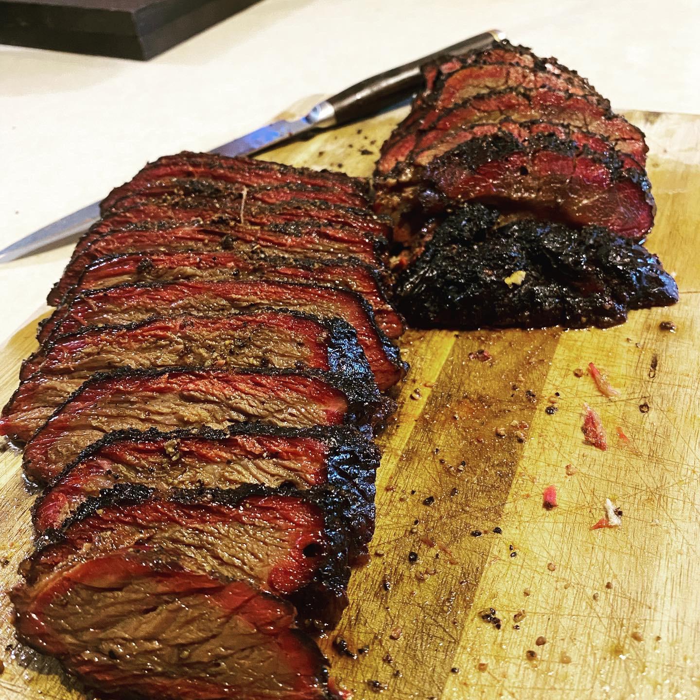 Another 12 hour low n slow brisket on my Weber kettle, smoked with a