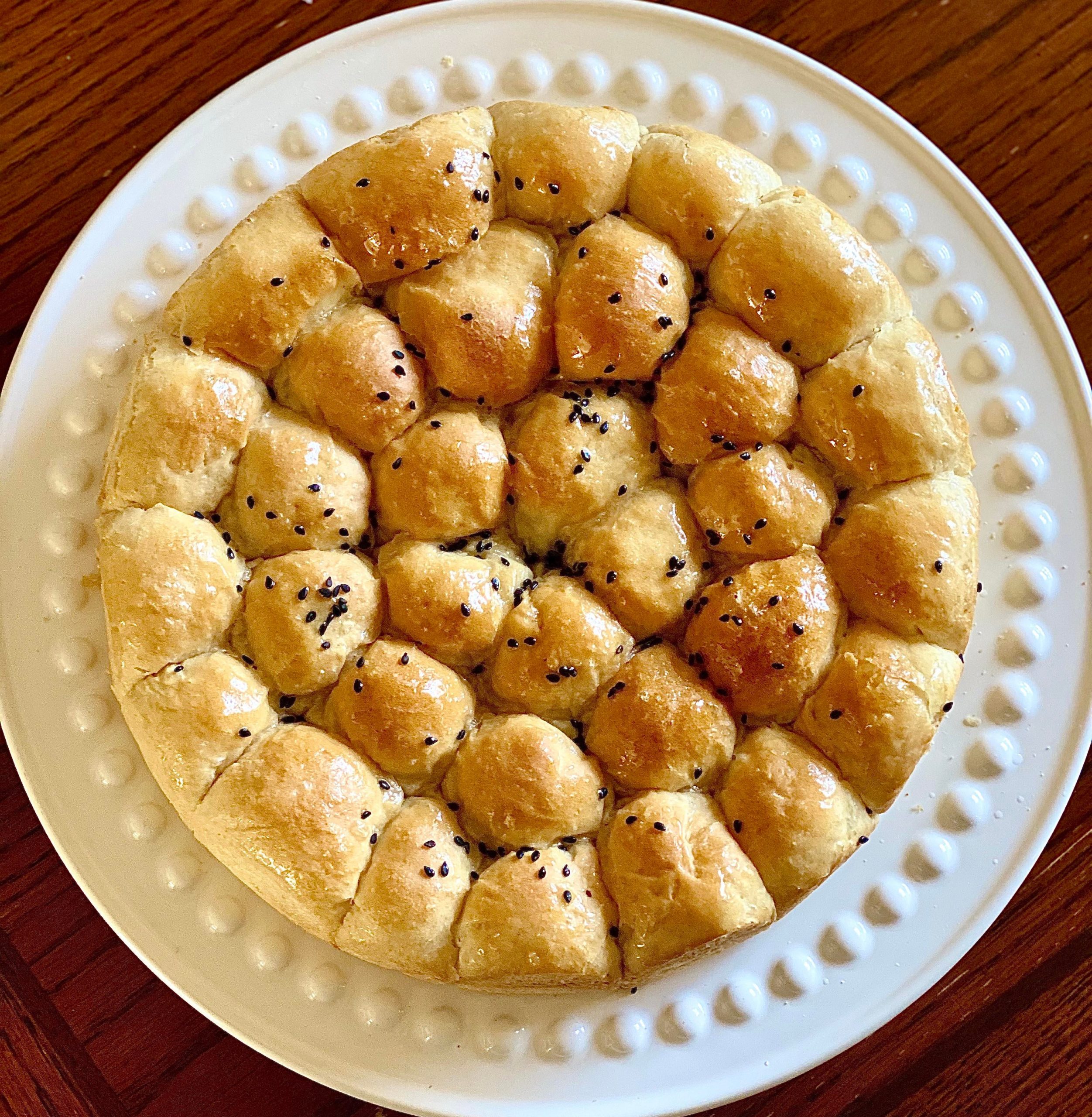 Yemeni bread with sugar syrup drizzled on! Dining and Cooking