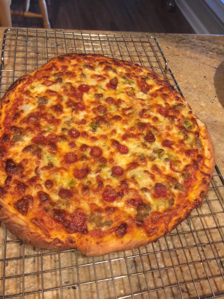 Cold fermented dough Pizza. Came out really nice