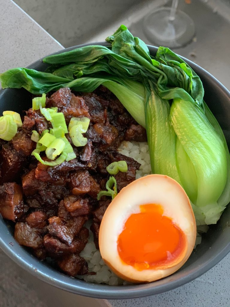 Taiwanese Braised Pork Belly Dish (Lu Rou Fan)