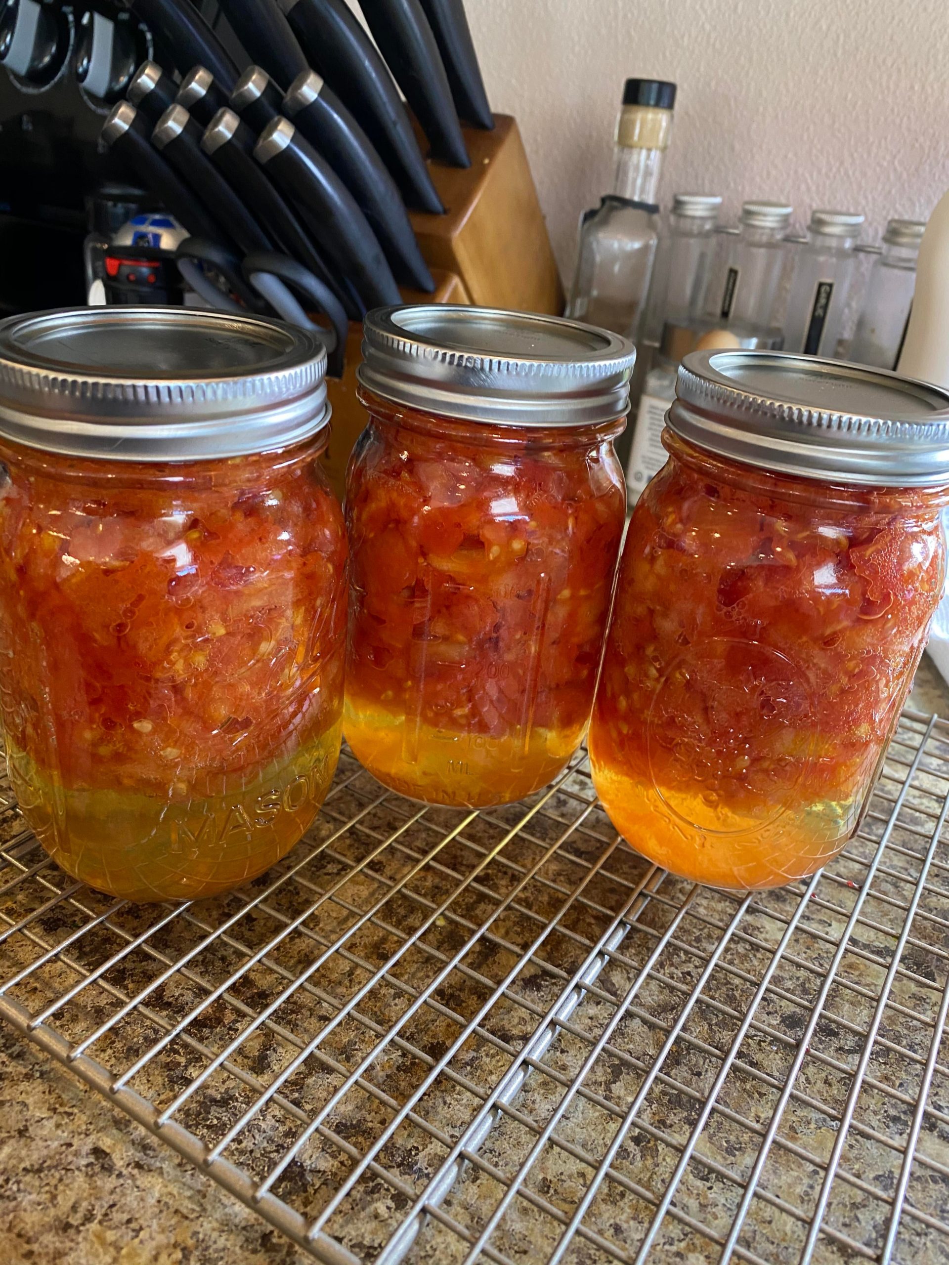 First time trying to can diced tomatoes, why so much liquid at the