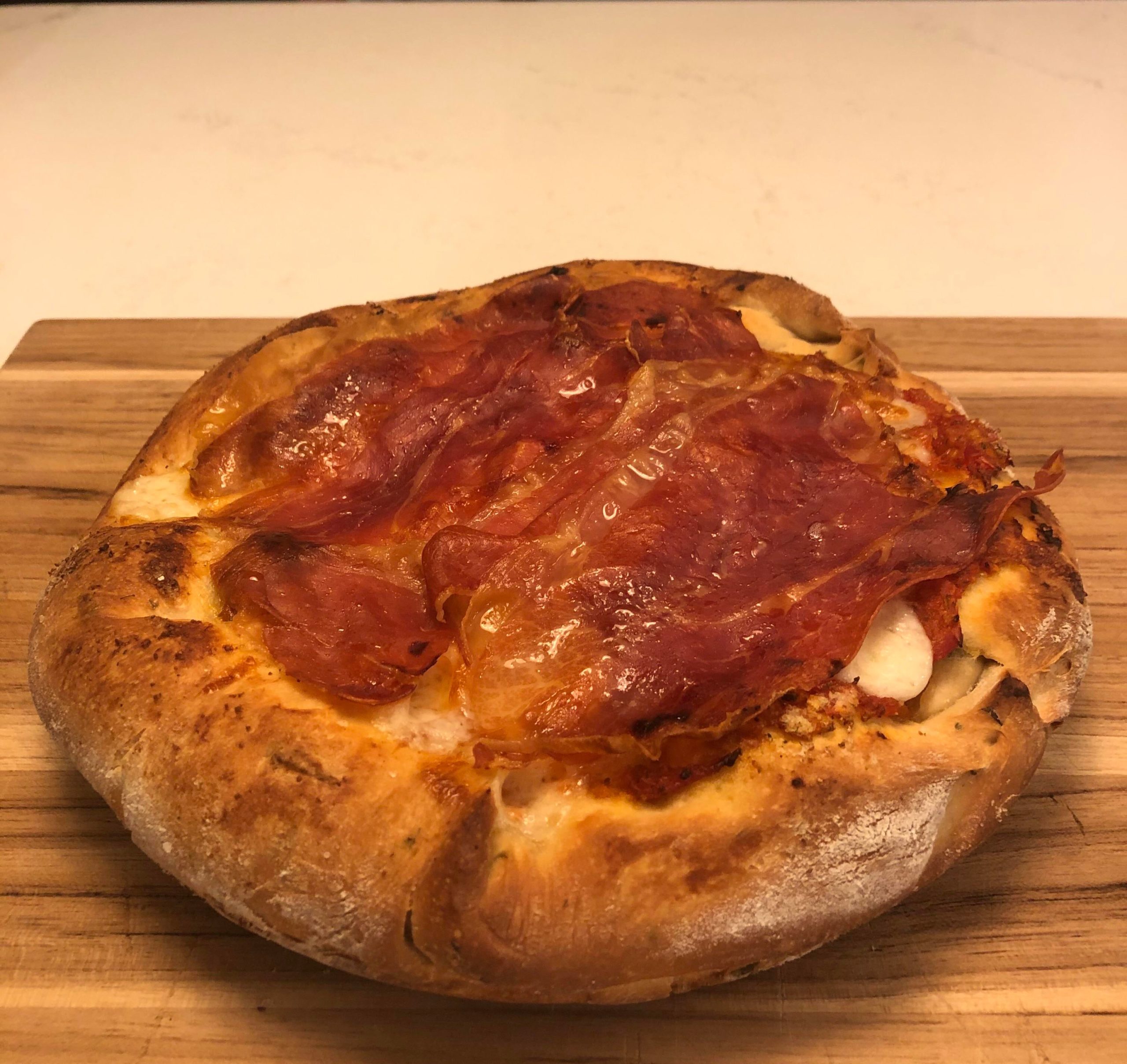 Homemade Pan Prosciutto & Mozzarella Dining and Cooking