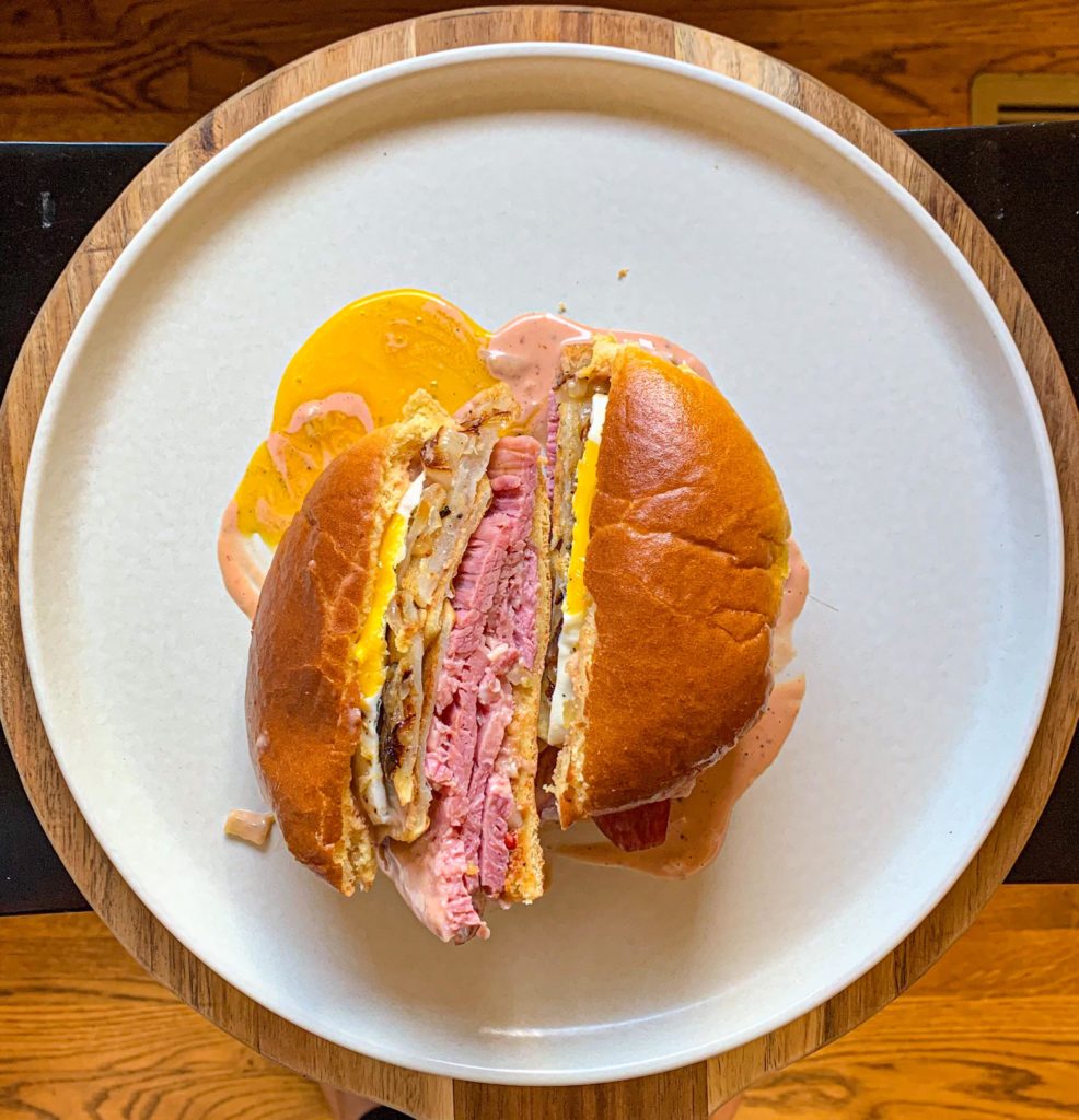 Corned Beef Hash Sandwich