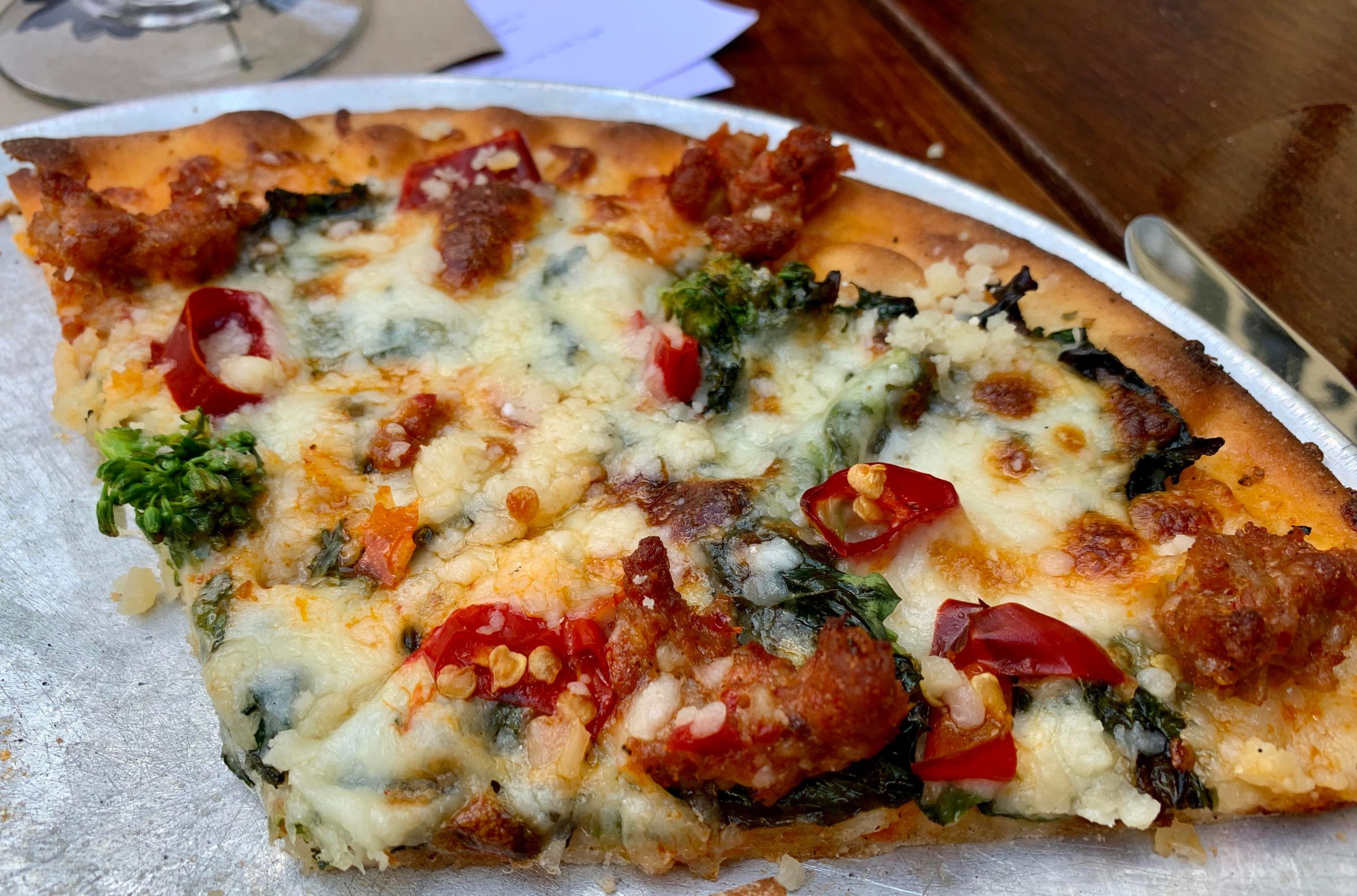 Gluten free sausage broccoli rabe pizza Dining and Cooking