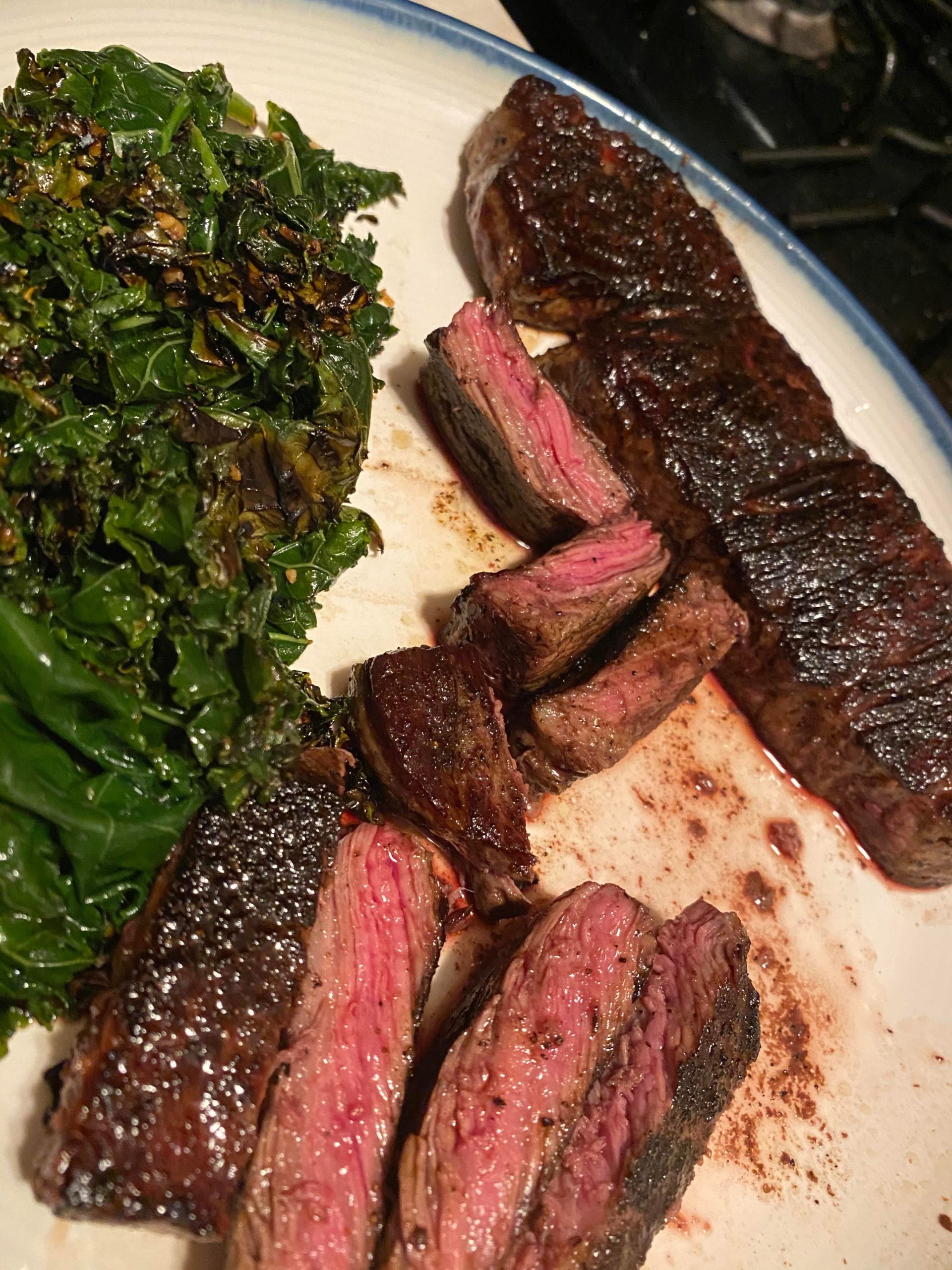 Boneless Beef Chuck at its finest..please excuse the kale 🥬 Dining