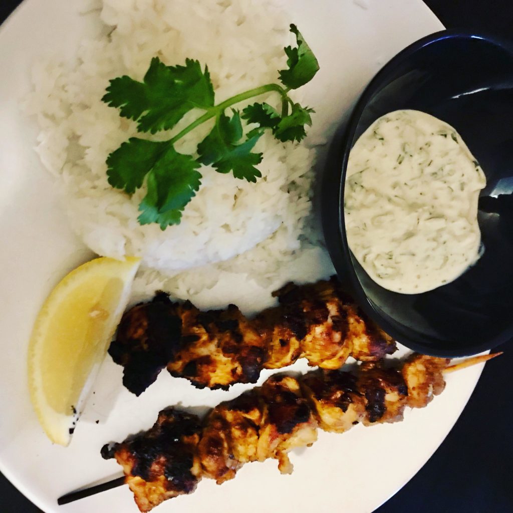 Tandoori Chicken skewers