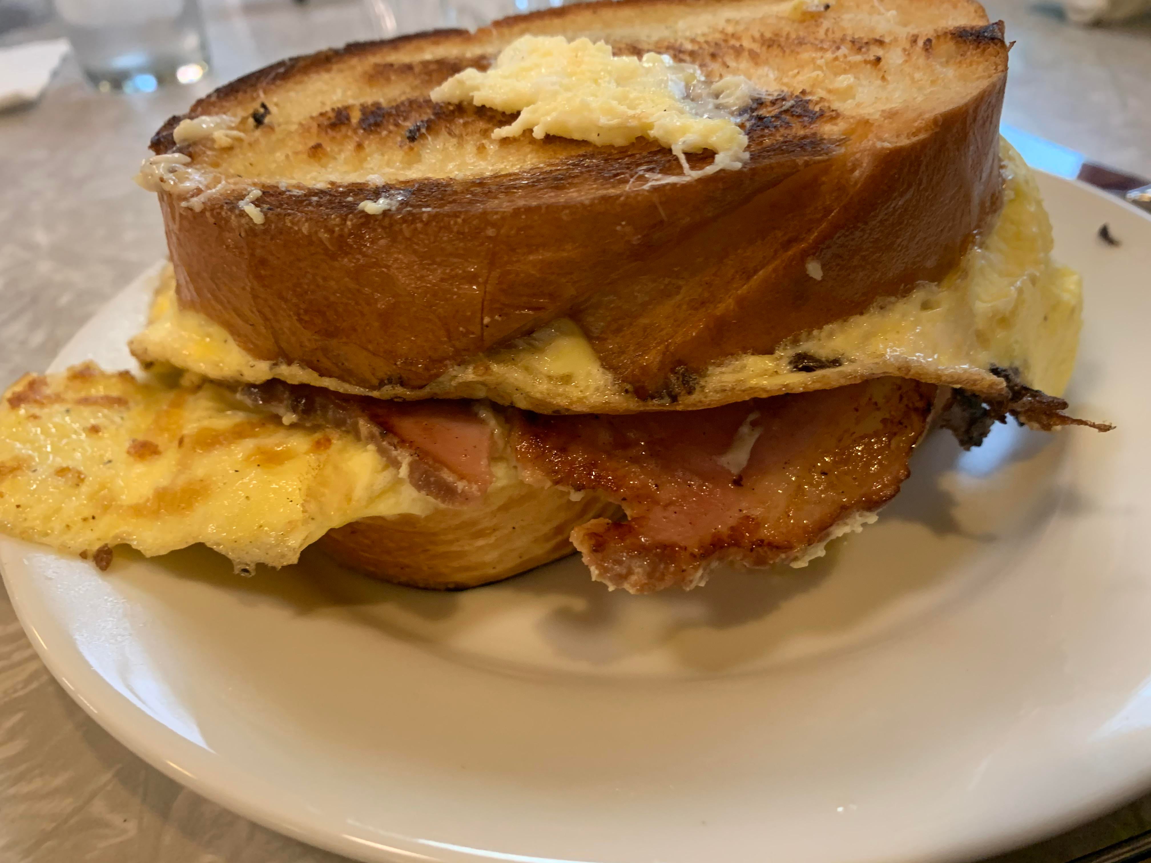 Egg Sandwich with Ham - Dining and Cooking